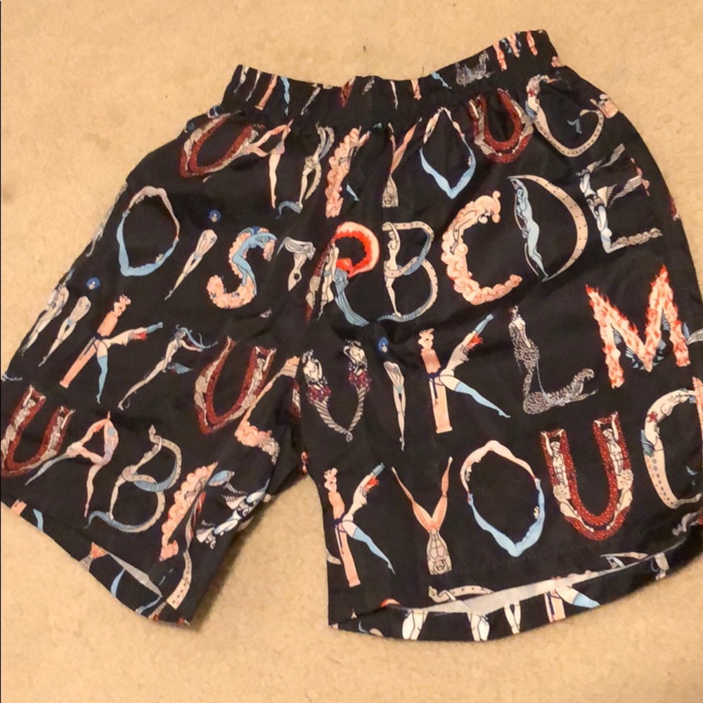 Supreme alphabet shorts black size L large